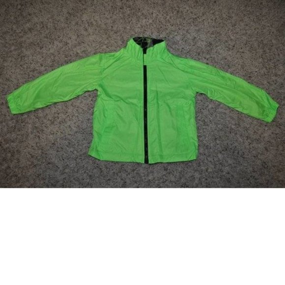 Boys All Weather Jacket 4/5 Black Green 4 in 1 Winter Spring Fall Athletech - Picture 7 of 15